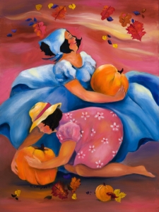 Gathering Pumpkins